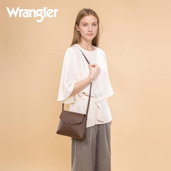 Elegant Wrangler Hobo Bag Set for Women - Stylish 2-Piece Coffee Handbags - Picture 3 of 6